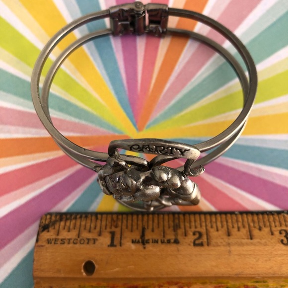 Party Girl spring clasp gunmetal bracelet NWT - Picture 3 of 3